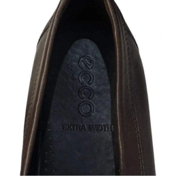 Ecco Men's S Lite Moc Classic Leather Loafers Dark Brown Shoes Size 11